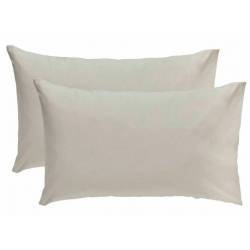 Luxury 100% Cotton Pillowcase Pair - Cream