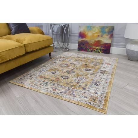Boho Vesta Ochre Distressed