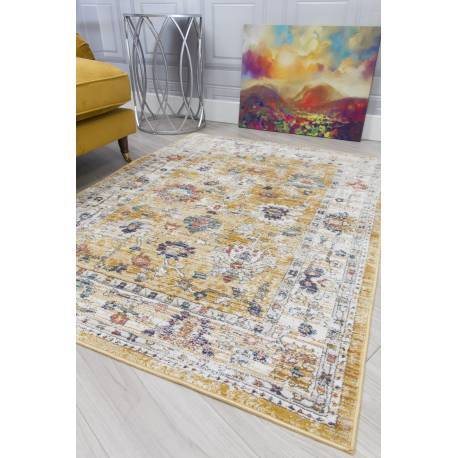 Boho Vesta Ochre Distressed