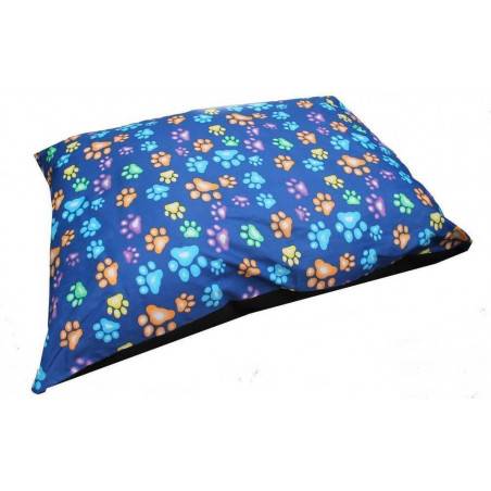 Chunky Blue Paws Dog Bed