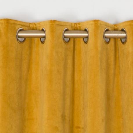 Elegance Velvet Antique Blossom Eyelet Curtains
