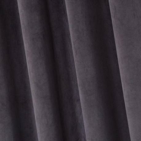 Elegance Velvet Graphite Eyelet Curtains
