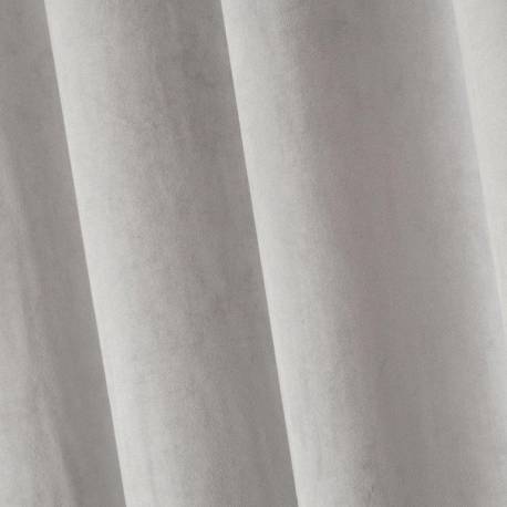 Elegance Velvet Grey Blue Eyelet Curtains