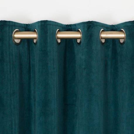 Elegance Velvet Marine Eyelet Curtains