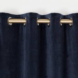 Elegance Velvet Midnight Eyelet Curtains