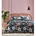 Retro Floral Duvet Cover and Pillowcase Set