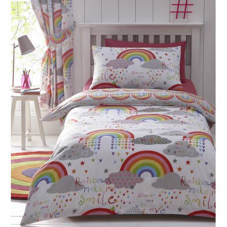 Clouds and Rainbows Duvet Set