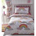 Clouds and Rainbows King Duvet Set