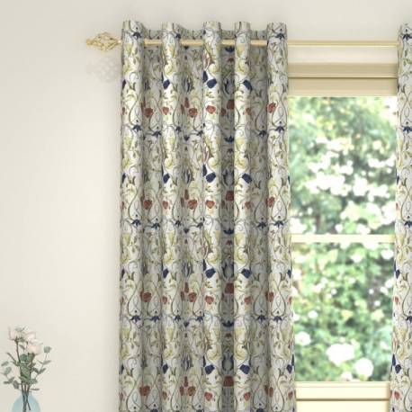 Highgrove Chintz Eyelet Curtains