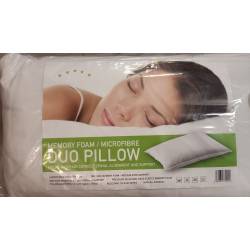 Memory Foam Microfibre Duo Pillow