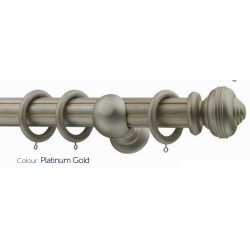Bari 50mm Platinum Gold with Smooth/Reeded Finish