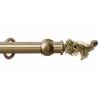 Milan 63mm Antique Collection Bronze with Smooth/Reeded Finish Leaf End