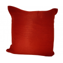 Basketweave Terracotta Cushion