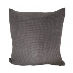 Basketweave Charcoal Cushion