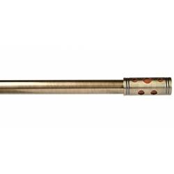 Vogue 28mm Pole Complete Set Antique Brass Metal Barrell End