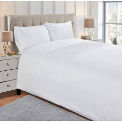 Soft Touch Pintuck Duvet Cover Set White by Lewis
