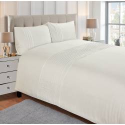 Soft Touch Pintuck Duvet Cover Set Ivory by Lewis