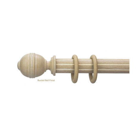 Capri Old White 50mm Reeded Ball Complete Set