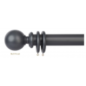 Florence 50mm Charcoal Ball End Complete Set