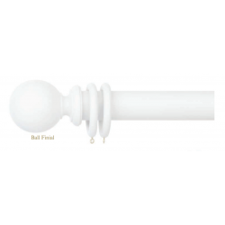 Florence 50mm Mat White Ball End Complete Set