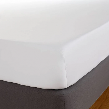 Atlantic Linen Deep Fitted Sheet - White