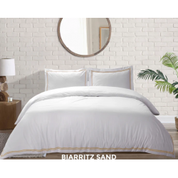 Atlantic Linen Duvet Set - Bourdon Biarritz Sand