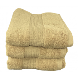 Beige Luxury Cotton Collection 100% Cotton Towels