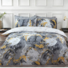 Sleepdown Metallic Marble Duvet Cover Set Single