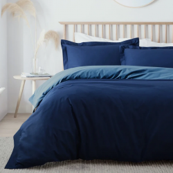 Navy Airforce Plain Dyed Duvet Set Superking