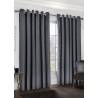 Midnight Velvet Blackout Thermal Curtains - Charcoal