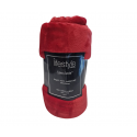 Luxury Mink Fur Throw - Red