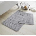 Luxurious Bath Mat Sets Grey