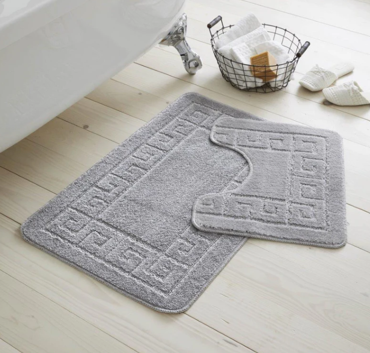 Bath mat and towel set sale