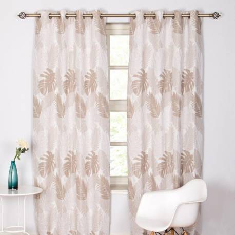 Durban Silver Eyelet Curtains