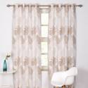 Durban Silver Eyelet Curtains