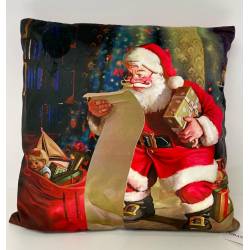 Santas List Filled Cushion