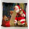 Santas List Filled Cushion