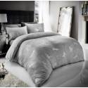 Smart Living Teddy Bear Fluffy Bedding Set, Thermal Warm & Cosy Super Soft Fleece Duvet Cover Set With Pillowcases - Grey