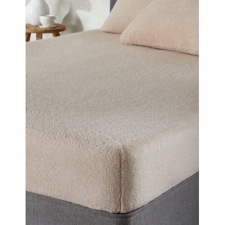 Smart Living Teddy Bear Fluffy Fitted Sheet - Natural