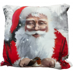 Santa Robin Cushion Cover