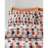 Eclipse Print Geo Abstract Terracotta Soft Easy Care Bed Linen Bedding Duvet Cover Quilt Set With Pillow Cases