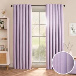 Blackout Curtains with Metal Eyelets - Lilac