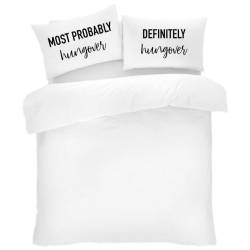 Novelty Pillow Case Twin Pack - Hungover