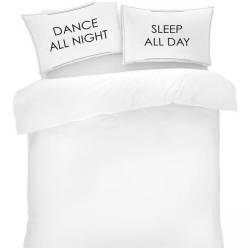 Novelty Pillow Case Twin Pack - Sleep All Night