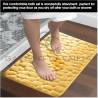 Pebble Memory 2 Piece Non Slip Bath Mat - OCHRE