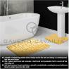 Pebble Memory 2 Piece Non Slip Bath Mat - OCHRE