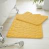 Pebble Memory 2 Piece Non Slip Bath Mat - OCHRE