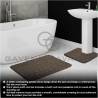 Pebble Memory 2 Piece Non Slip Bath Mat - NATURAL