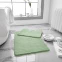 Faux Fur Bath Mat Set - GREEN