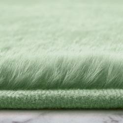 Faux Fur Bath Mat Set  - TEAL